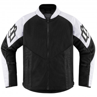Motorradjacke ICON Mesh AF White Black