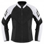 Motorradjacke ICON Mesh AF Woman White