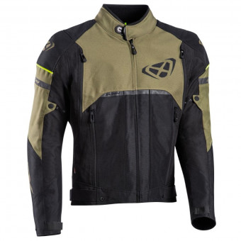 Motorradjacke Ixon Allroad Black Khaki