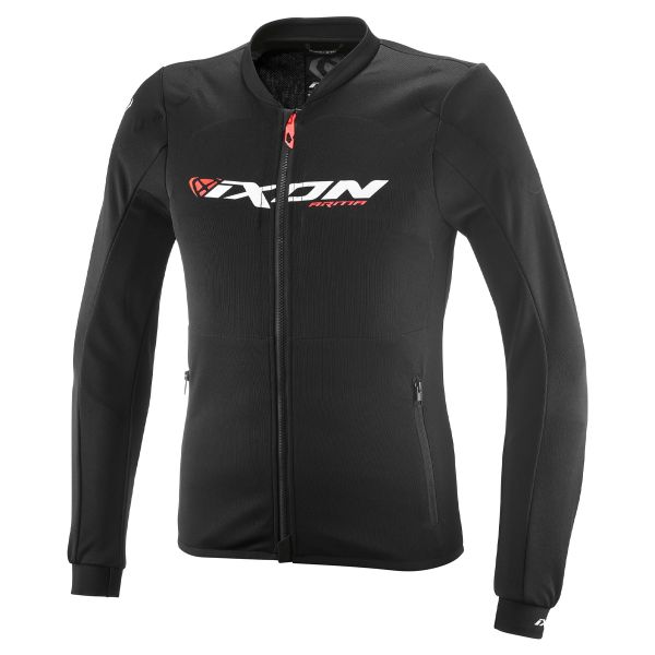 Motorradjacke Ixon Arma Black White Bright Red