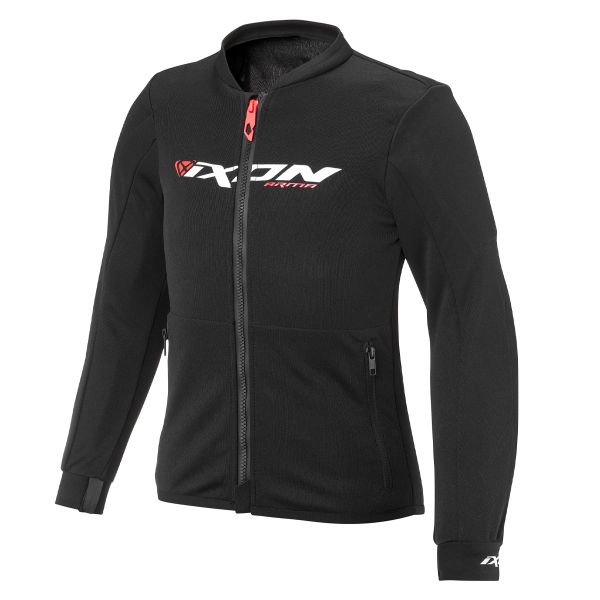 Motorradjacke Ixon Arma Kid Black White Bright Red