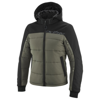 Motorradjacke Ixon Aspen Lady Khaki Schwarz