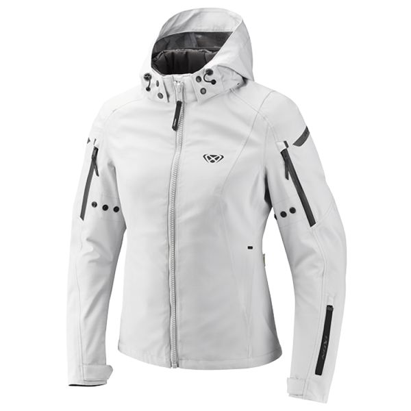 Motorradjacke Ixon Burning Lady Light Grey Motorradjacke Ixon Burning Lady Light Grey