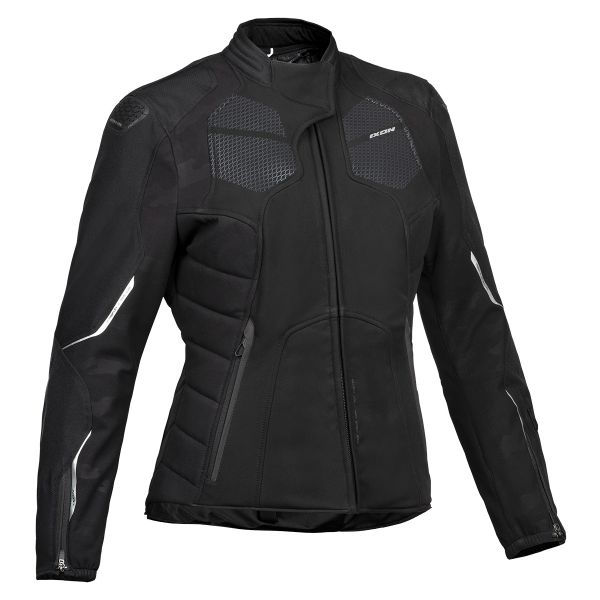 Motorradjacke Ixon Cell Lady Black Silver