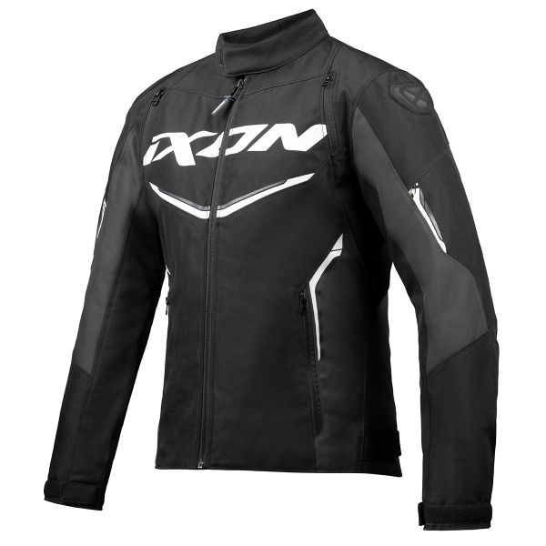 Motorradjacke Ixon Cordolo Black Anthracite White