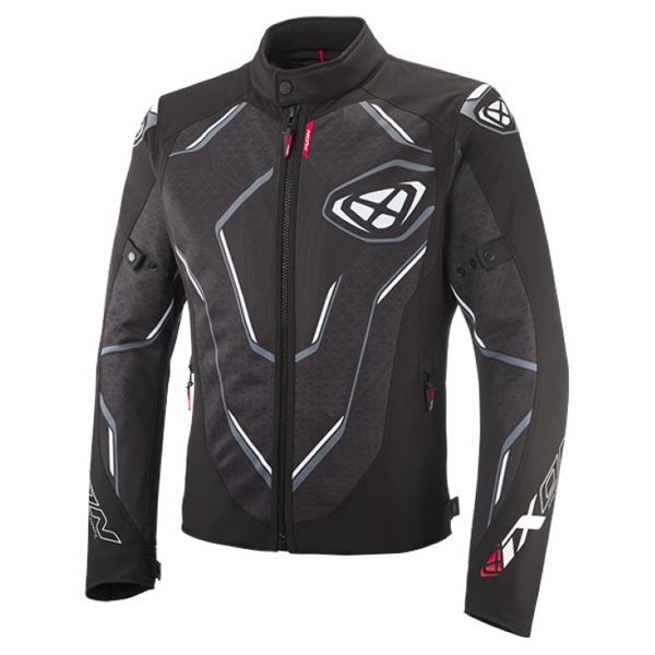 Motorradjacke Ixon Demoniak Black White Motorradjacke Ixon Demoniak Black White