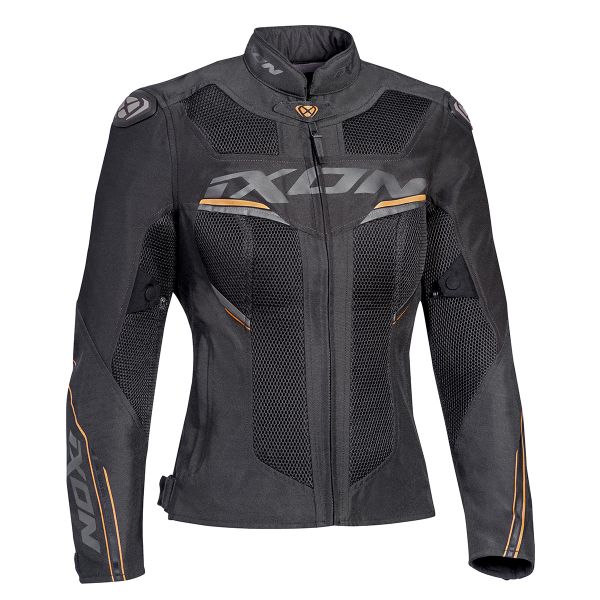 Motorradjacke Ixon Draco Lady Anthracite Black Gold Motorradjacke Ixon Draco Lady Anthracite Black Gold