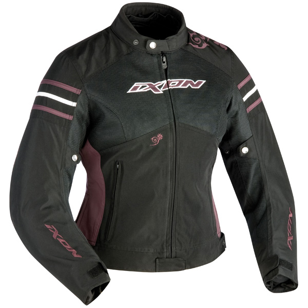 Motorradjacke Ixon Electra Schwarz Violett