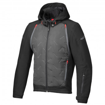 Motorradjacke Ixon Fary Black Anthracite Red