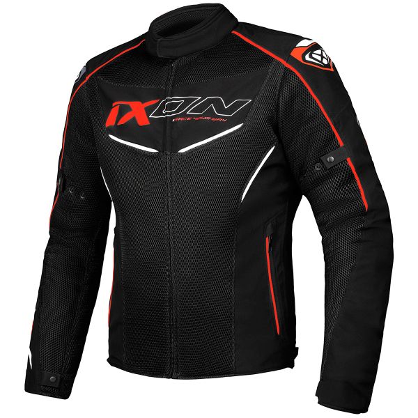 Motorradjacke Ixon Flicker Black White Red
