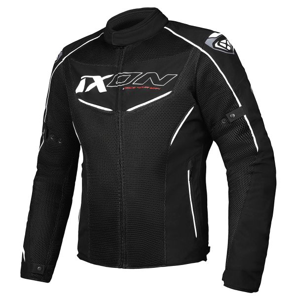 Motorradjacke Ixon Flicker Black White