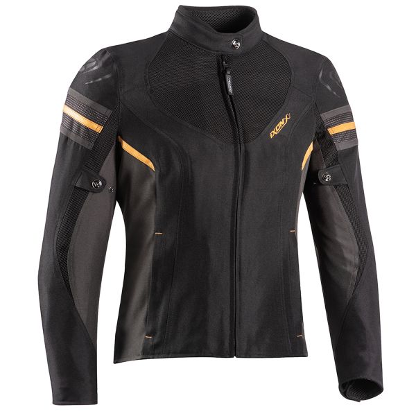 Motorradjacke Ixon Ilana Evo Black Anthracite Gold