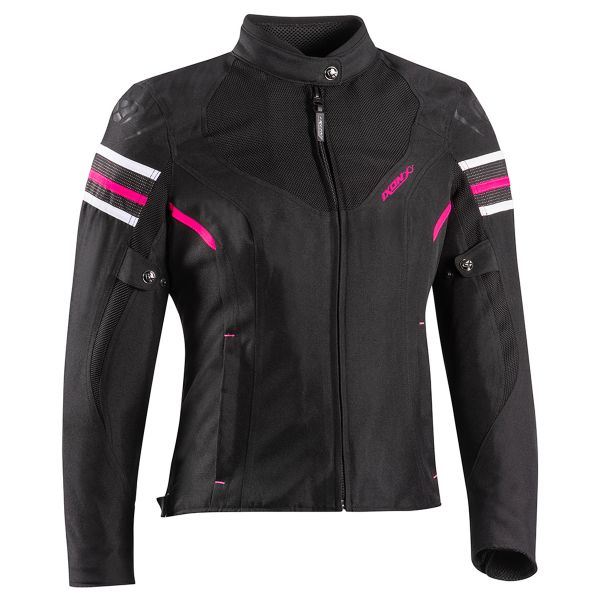 Motorradjacke Ixon Ilana Evo Black Fuchsia