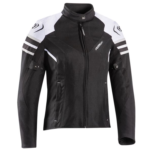 Motorradjacke Ixon Ilana Evo Black White Grey