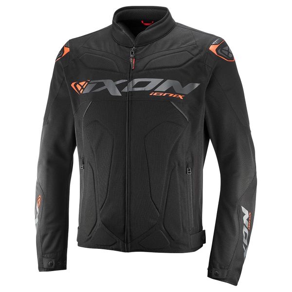 Motorradjacke Ixon Ionix Schwarz Anthrazit Orange Motorradjacke Ixon Ionix Schwarz Anthrazit Orange