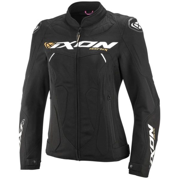 Motorradjacke Ixon Ionix Lady Schwarz Wei