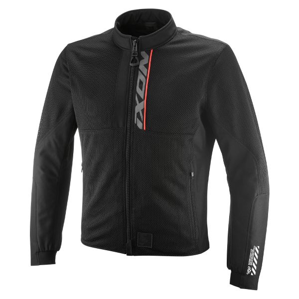 Motorradjacke Ixon Ostro Black Bright Red