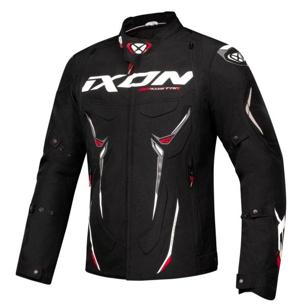 Motorradjacke Ixon Roadstar Black White Red
