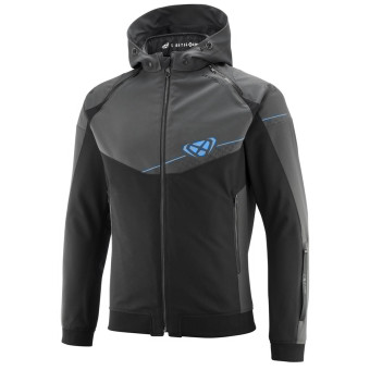 Motorradjacke Ixon Abschnitt Black Anthracite Blue