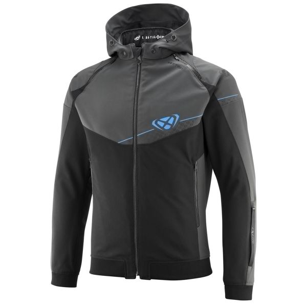 Motorradjacke Ixon Abschnitt Black Anthracite Blue Motorradjacke Ixon Abschnitt Black Anthracite Blue
