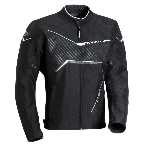 Motorradjacke Ixon Slash Black White