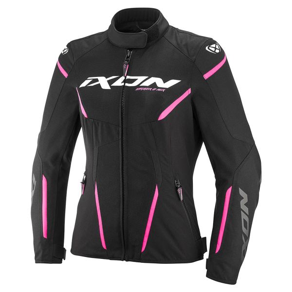 Motorradjacke Ixon Striker 2 Air WP Lady Black Pink Motorradjacke Ixon Striker 2 Air WP Lady Black Pink