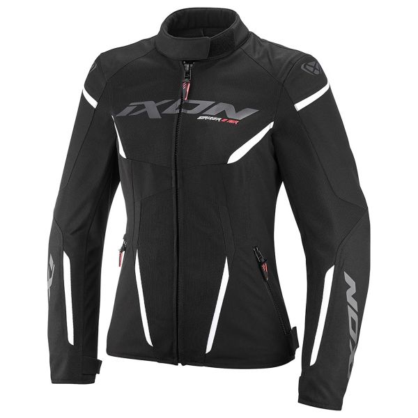 Motorradjacke Ixon Striker 2 Air WP Lady Black White Motorradjacke Ixon Striker 2 Air WP Lady Black White