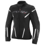 Motorradjacke Ixon Striker 2 Air WP Lady Black White