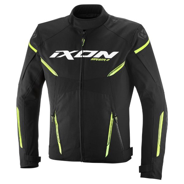 Motorradjacke Ixon Striker 2 Black Bright Yellow