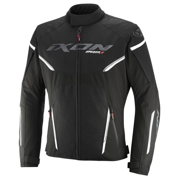 Motorradjacke Ixon Striker 2 Black White Motorradjacke Ixon Striker 2 Black White