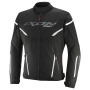 Motorradjacke Ixon Striker 2 Black White