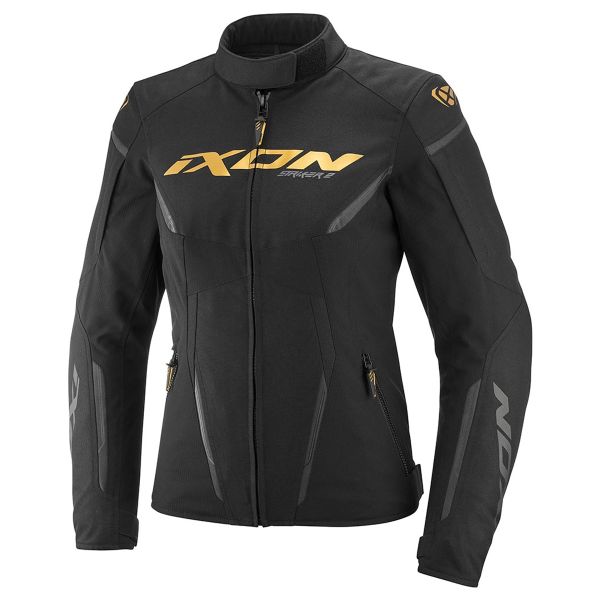 Motorradjacke Ixon Striker 2 Lady Schwarz Gold Motorradjacke Ixon Striker 2 Lady Schwarz Gold