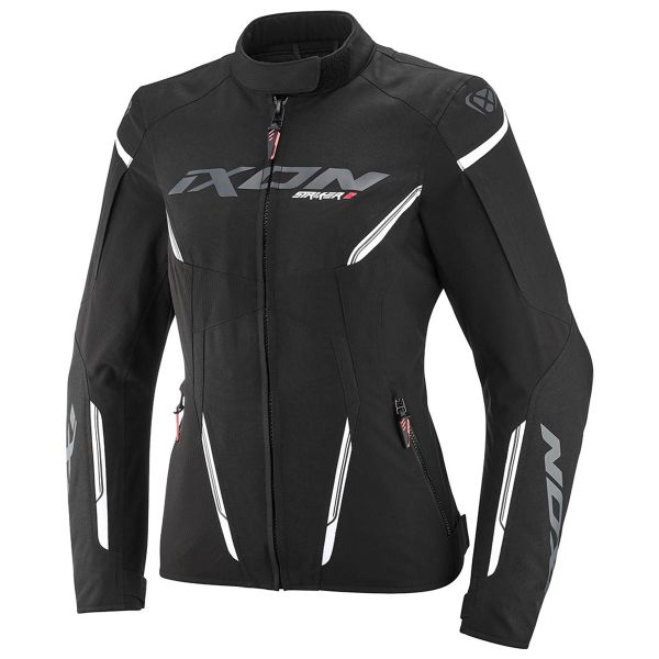 Motorradjacke Ixon Striker 2 Lady Black White Motorradjacke Ixon Striker 2 Lady Black White
