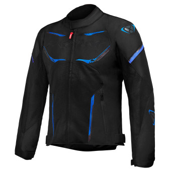 Motorradjacke Ixon Striker Air Black Anthracite Blue