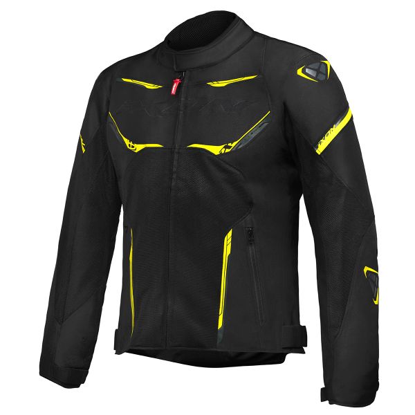 Motorradjacke Ixon Striker Air Black Anthracite Bright Yellow