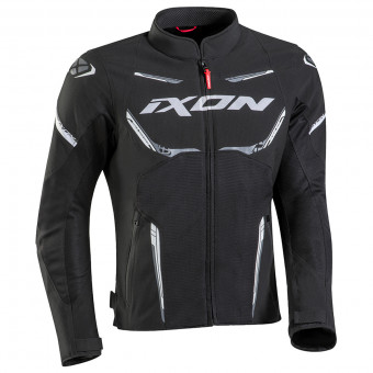 Motorradjacke Ixon Striker Air Black White