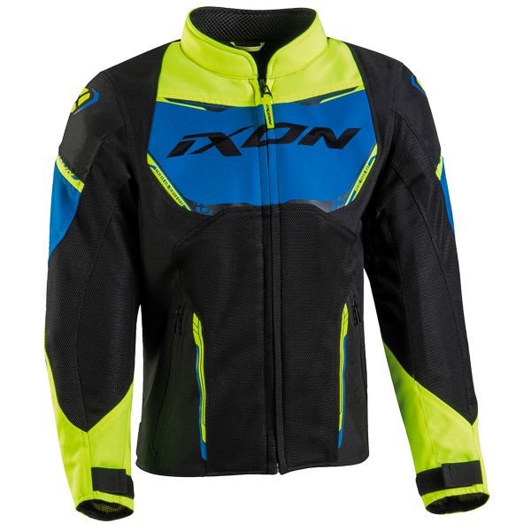 Motorradjacke Ixon Striker Air Kid Black Blue Yellow Motorradjacke Ixon Striker Air Kid Black Blue Yellow