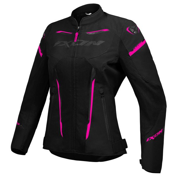 Motorradjacke Ixon Striker Air LD Black Anthracite Fuchsia
