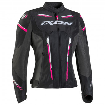 Motorradjacke Ixon Striker Air WPL Black Anthracite Fuchsia