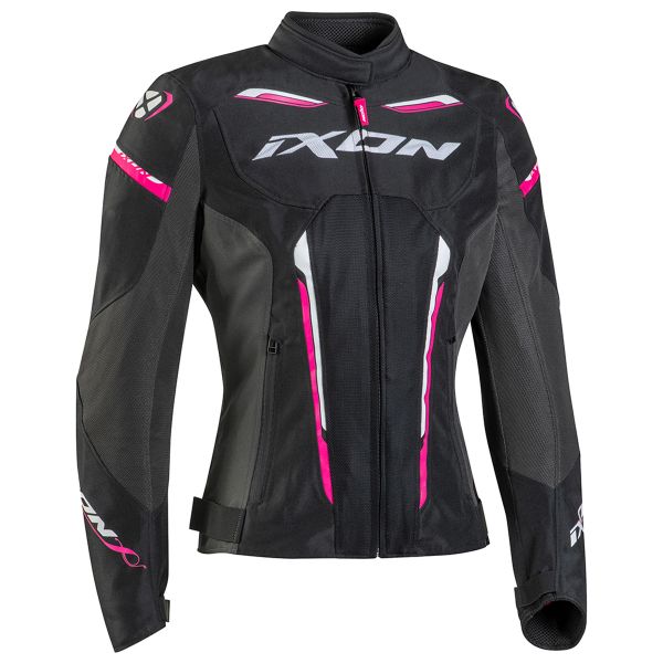 Motorradjacke Ixon Striker Air WPL Black Anthracite Fuchsia