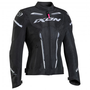 Motorradjacke Ixon Striker Air WPL Black White