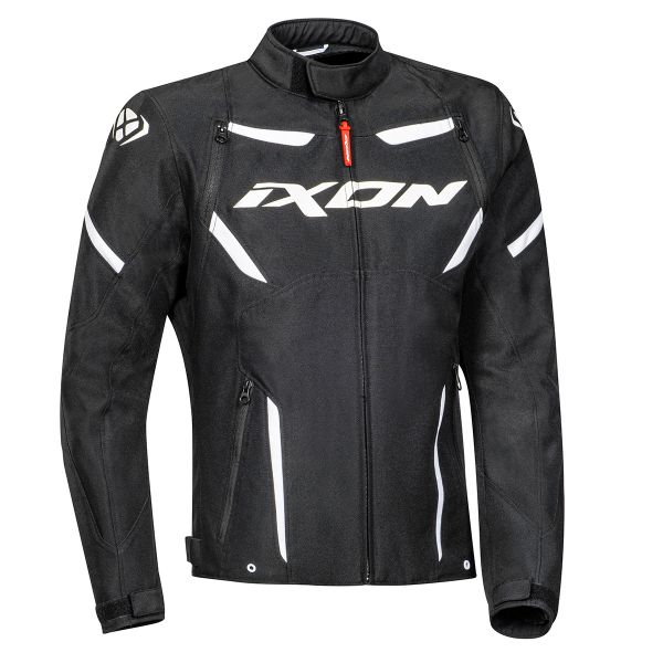 Motorradjacke Ixon Striker Black White CE Motorradjacke Ixon Striker Black White CE