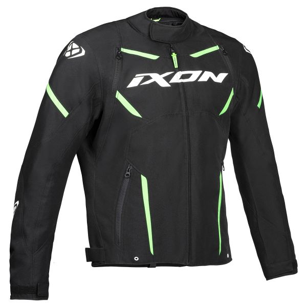 Motorradjacke Ixon Striker Black White Green