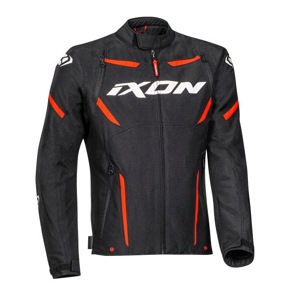 Motorradjacke Ixon Striker Black White Red CE Motorradjacke Ixon Striker Black White Red CE