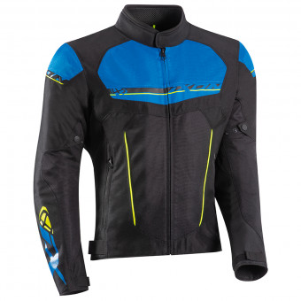 Motorradjacke Ixon T-Rex Black Blue Yellow