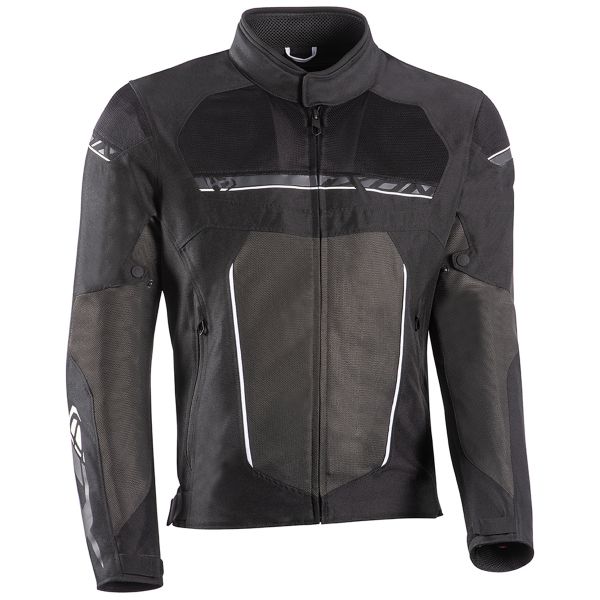 Motorradjacke Ixon T-Rex Black White Grey
