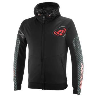 Motorradjacke Ixon Touchdown Air Black Bright Red