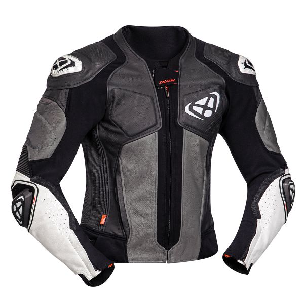 Motorradjacke Ixon Vendetta Jacket Evo Black Grey White Motorradjacke Ixon Vendetta Jacket Evo Black Grey White
