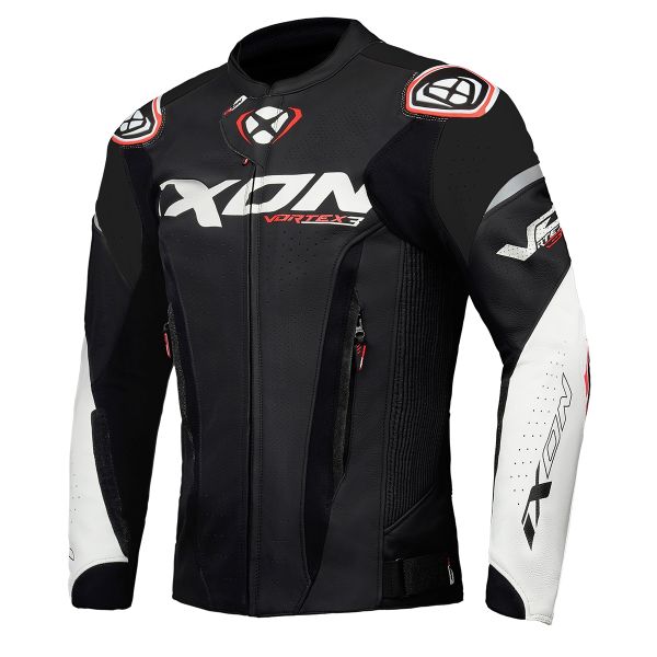 Motorradjacke Ixon Vortex 3 Jacket Black White Motorradjacke Ixon Vortex 3 Jacket Black White
