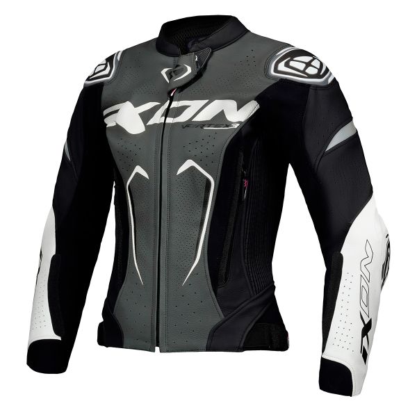 Motorradjacke Ixon Vortex 3 Jacket Lady Black Anthracite White